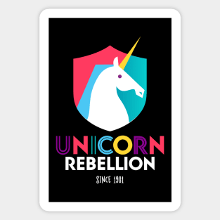 Unicorn Rebellion - Black Sticker